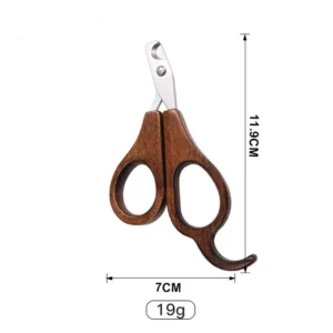 Tijeras Cortauñas de Madera para Mascotas