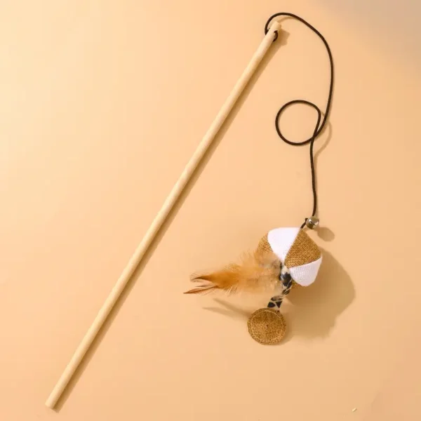 Juguete de Palo y Presa para Gatos