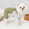 Camisa de Cuadros con Mono para Perritos