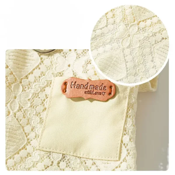 Camisa de Encaje Beige para Perritos